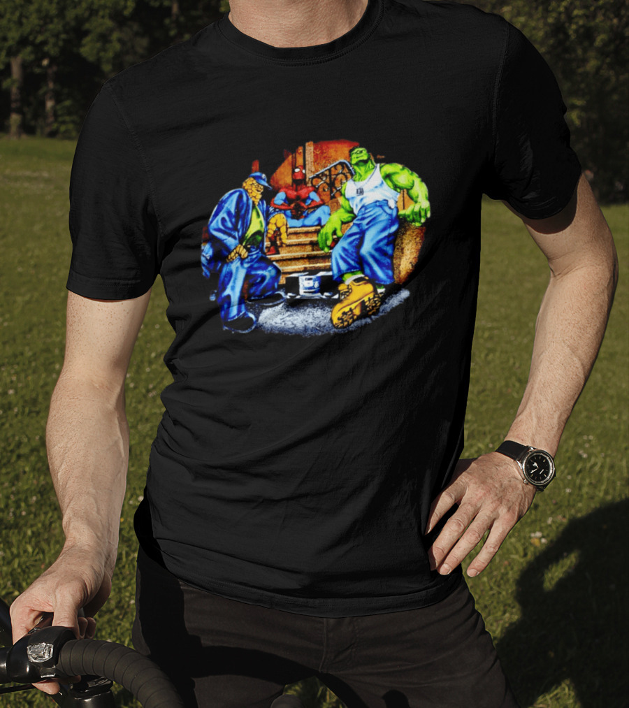 Marvel The Thing Spider Man Hulk Hip Hop T-Shirt