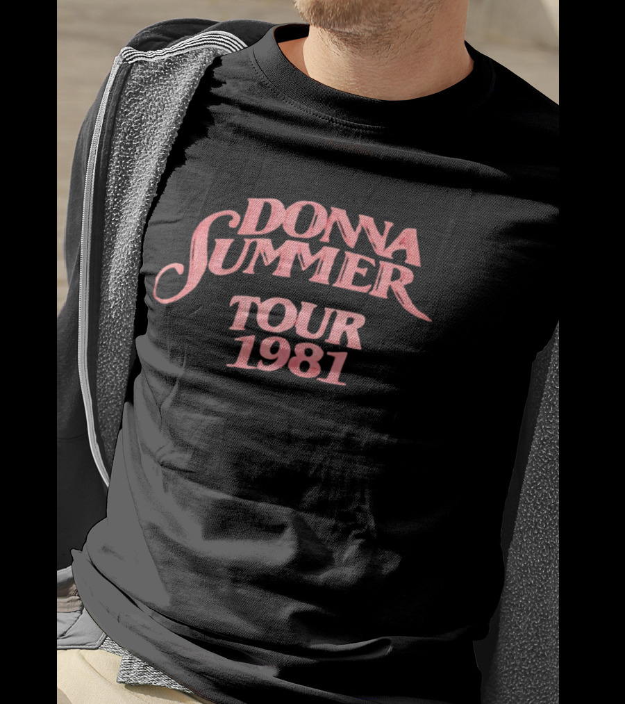 Donna Summer Tour 1981 Retro Disco Concert Memorabilia T-Shirt