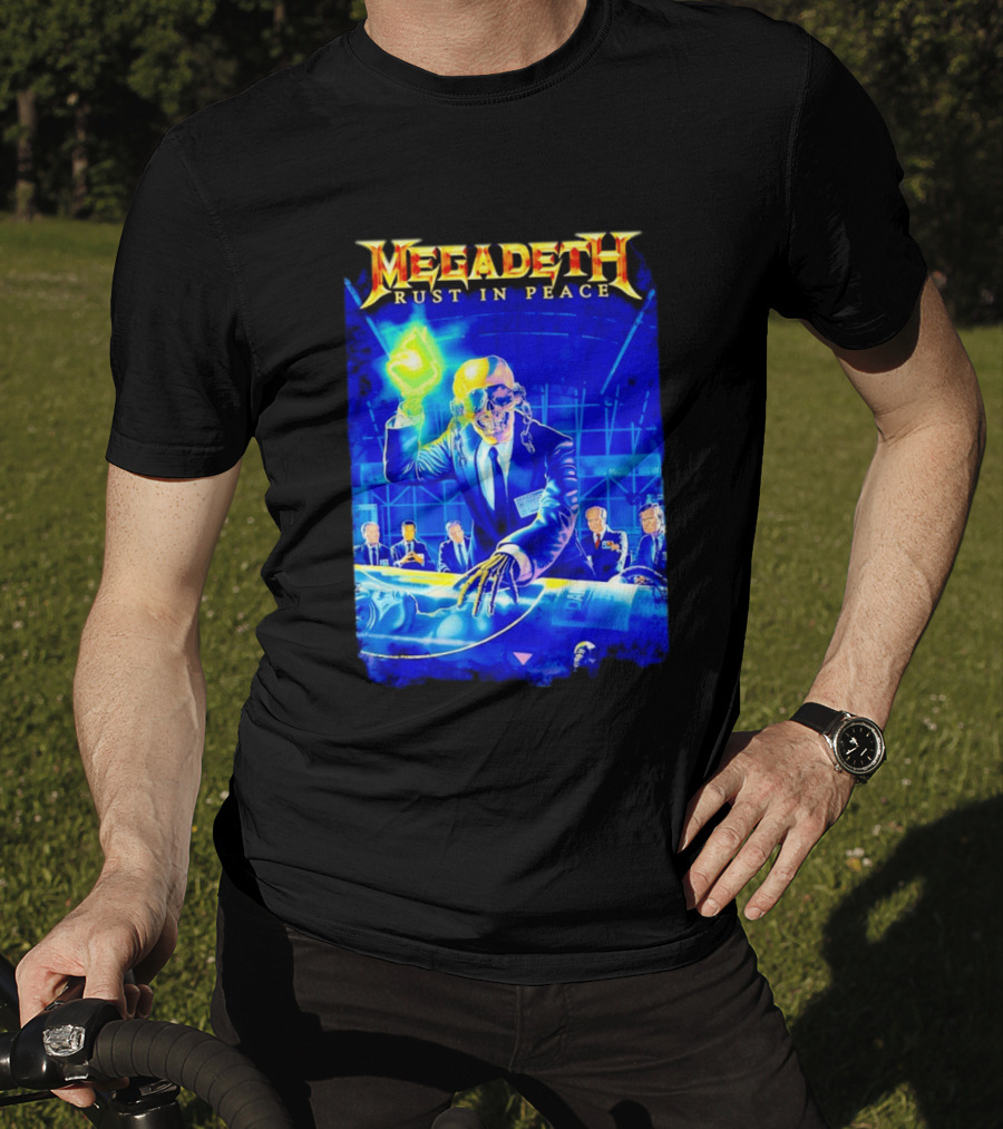 Megadeth Rust In Peace Vic Rattlehead Thrash Metal Classic Album T-Shirt
