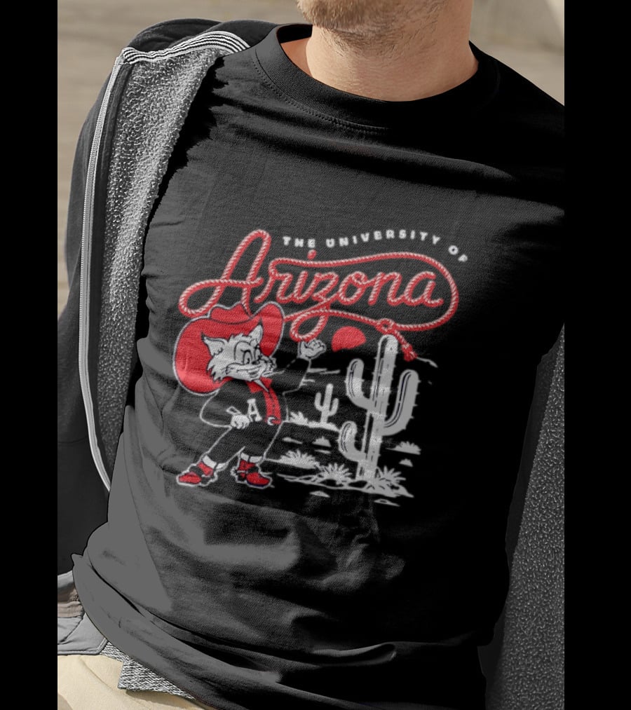 The University Of Arizona Wildcats Cowboy Cactus Scene T-Shirt
