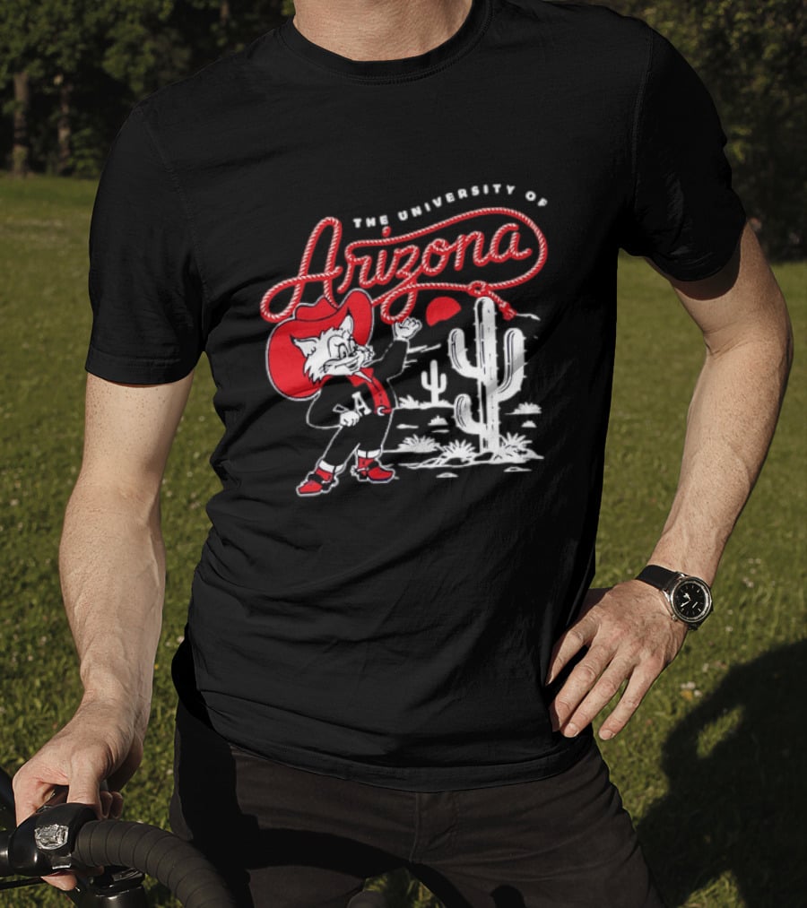 The University Of Arizona Wildcats Cowboy Cactus Scene T-Shirt