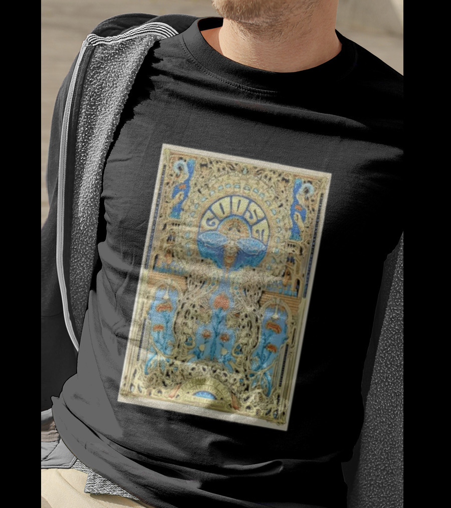 Goose September 27th 2025 PNC Music Pavilion Charlotte NC Tour Art Deco T-Shirt