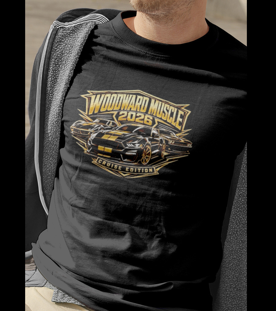 Woodward Muscle 2026 Cruise Edition Classic Car Collection T-Shirt