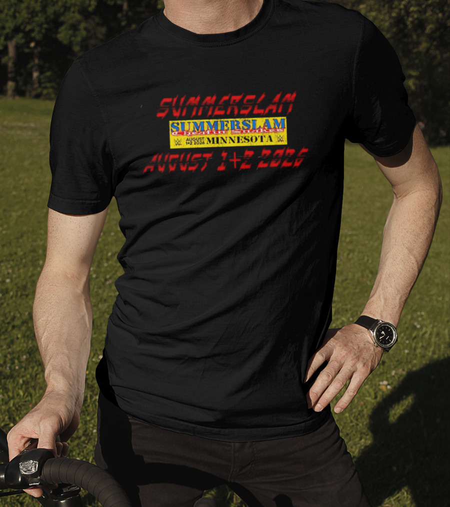 WWE SummerSlam Cattle Stakes Minnesota August 1 2 2026 T-Shirt