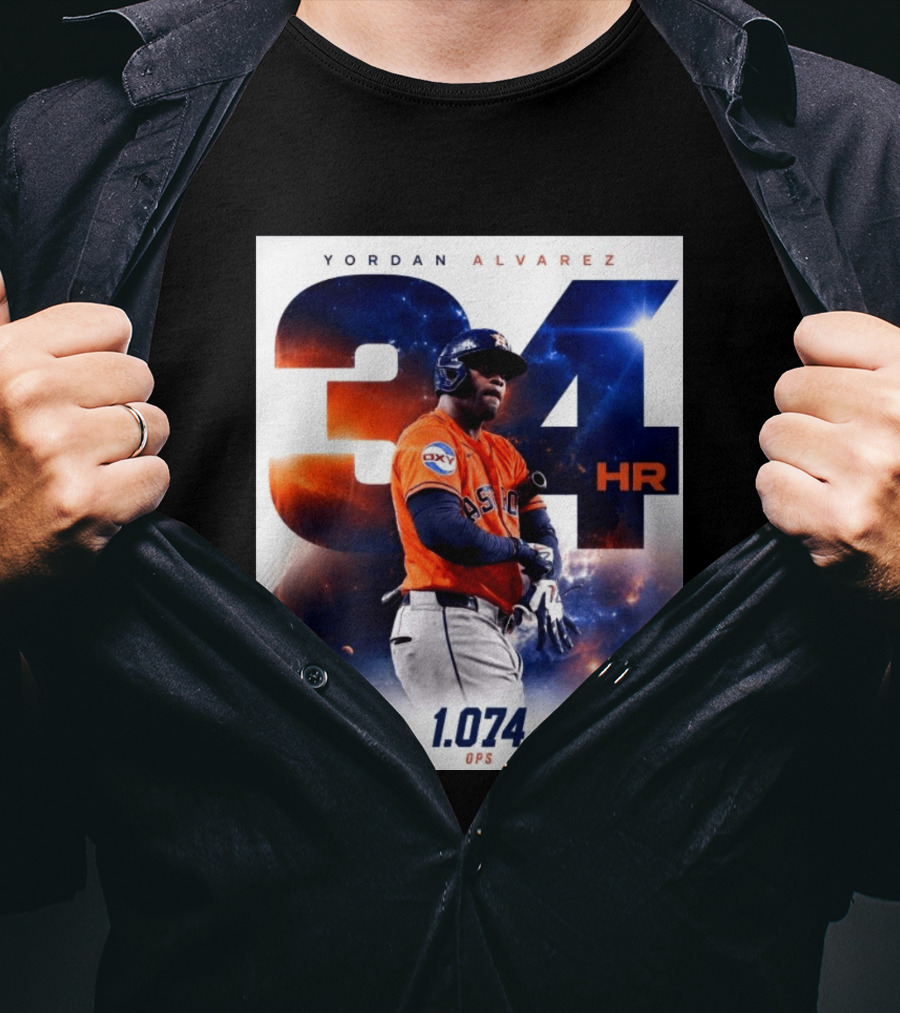 Yordan Alvarez 34 HR .323 BA 1.074 OPS Astros T-Shirt