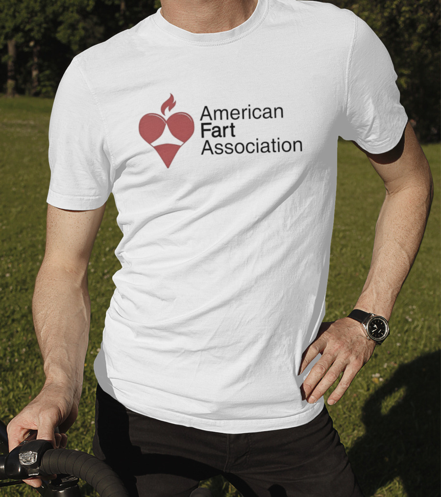 American Fart Association Heart Flame T-Shirt