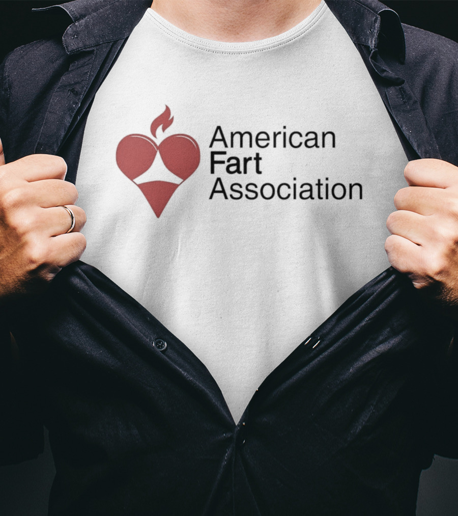 American Fart Association Heart Flame T-Shirt