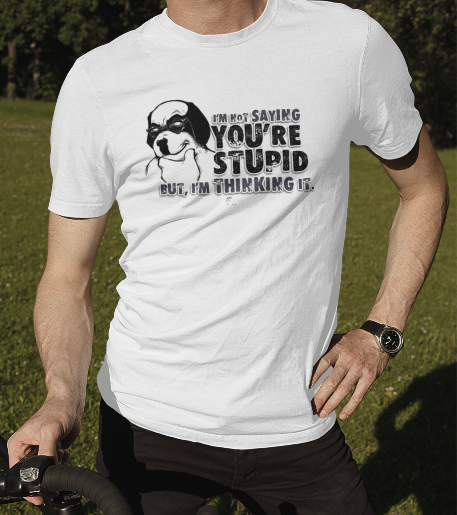 Big Dog I'm Smiling You're Stupid Thinking It Wile E Coyote Oversized T-Shirt