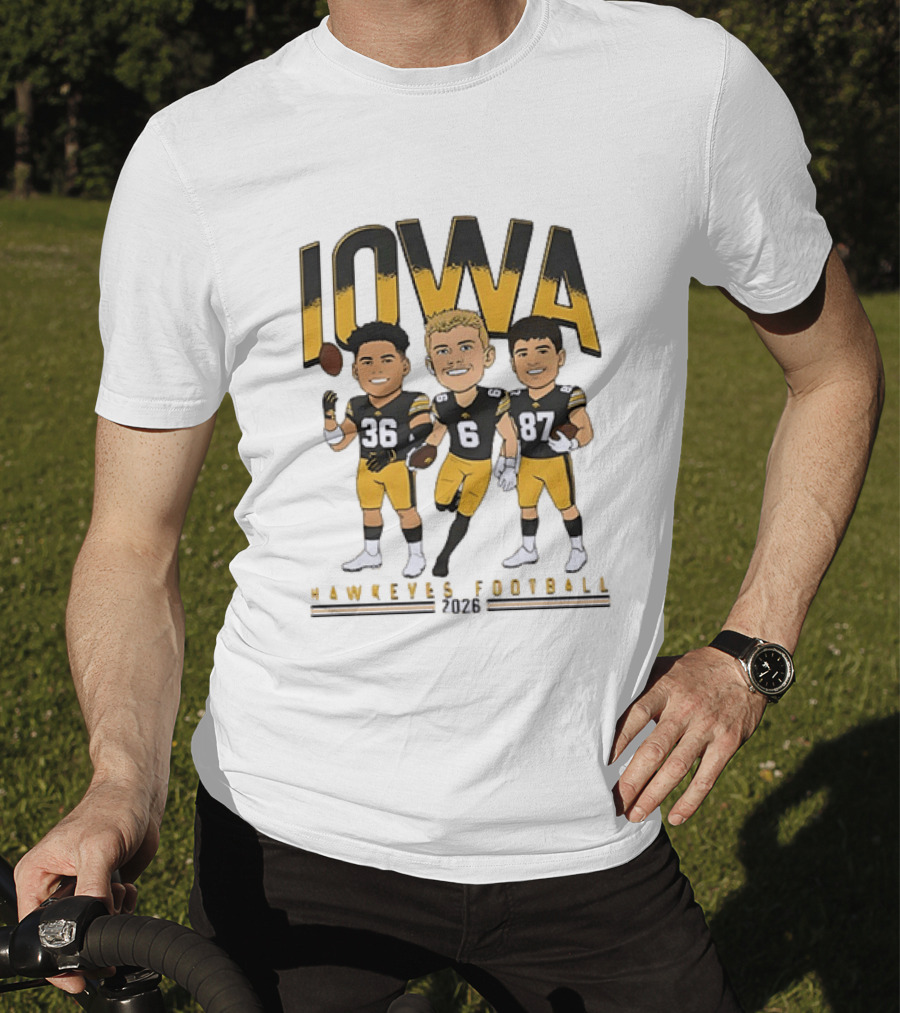 Iowa Hawkeyes Football 2026 Players 36 6 87 Team Spirit T-Shirt