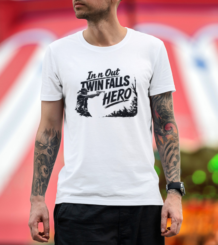 In N Out Twin Falls Hero Jordan Salinas Idaho T-Shirt