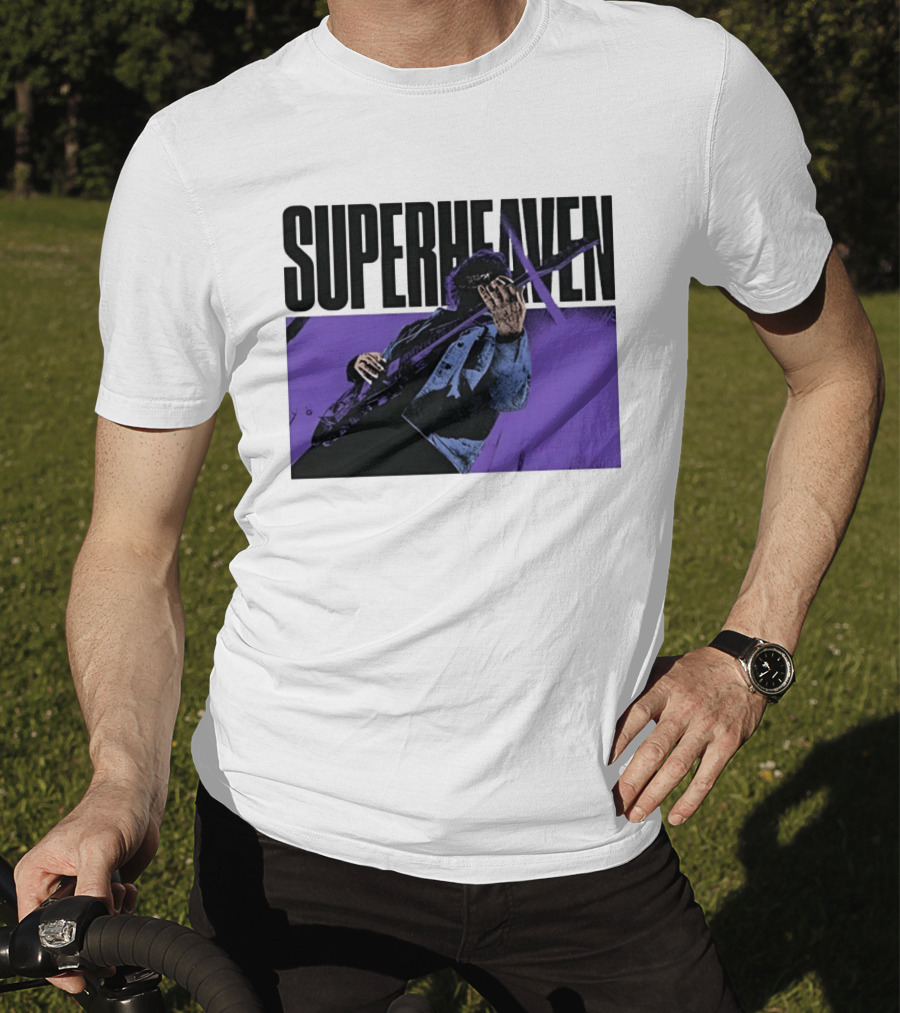 Superheaven Guitarist Performance Alternative Rock Purple Aesthetic T-Shirt