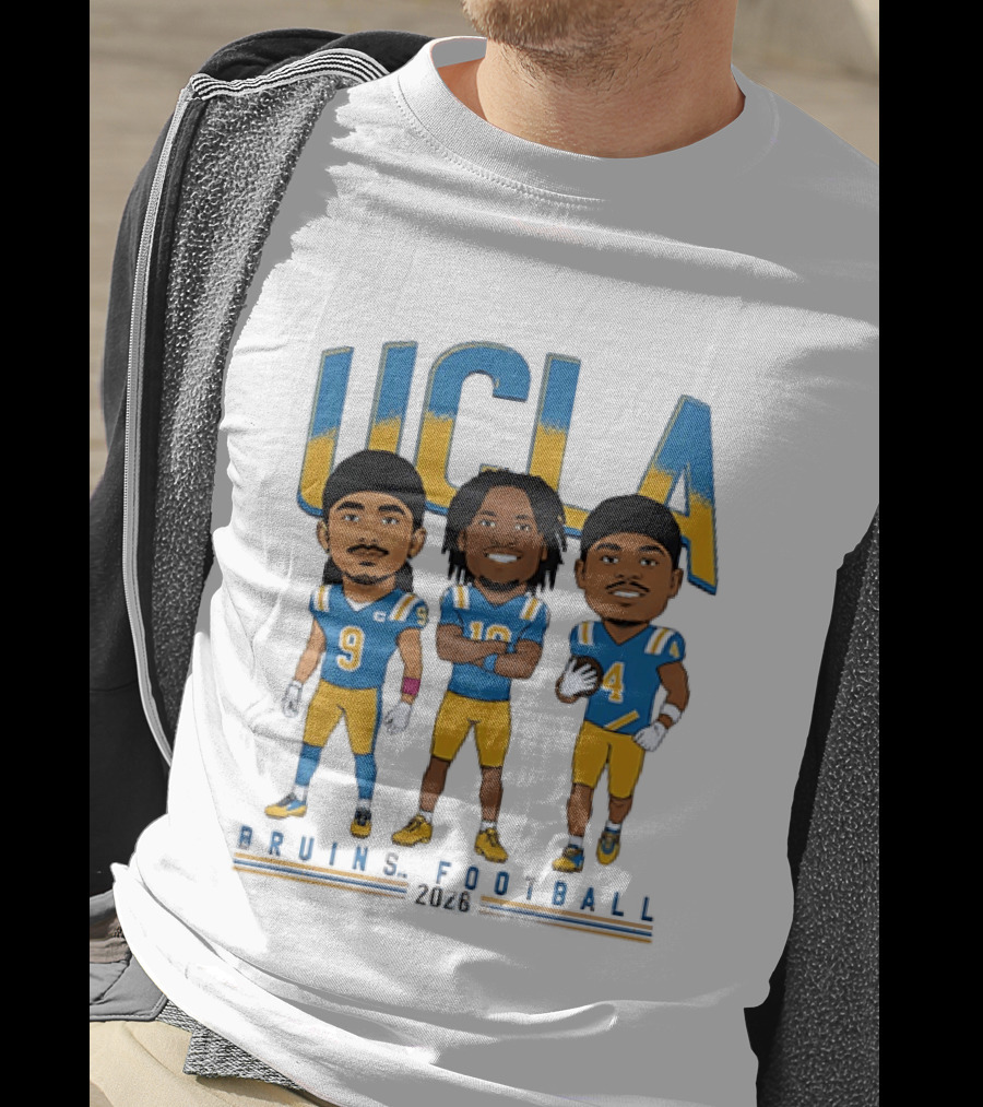UCLA Bruins Football 2026 Players Cartoon Characters T-Shirt