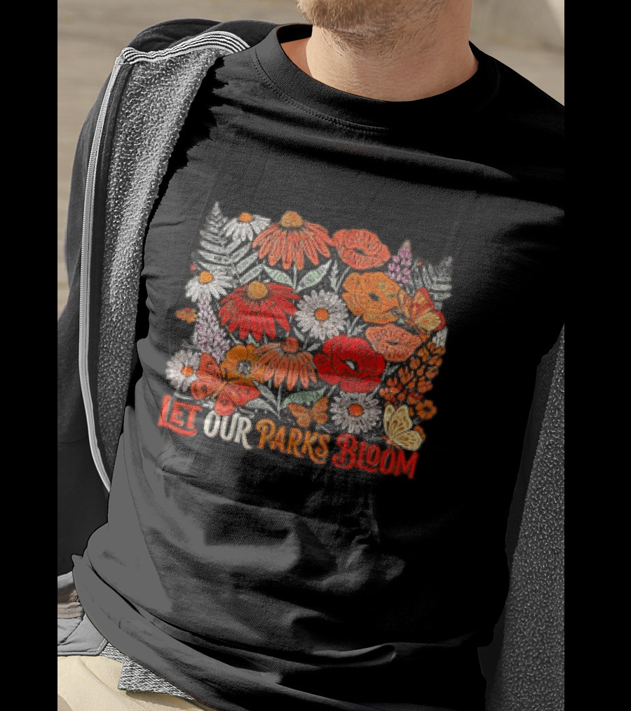 Let Our Parks Bloom Wildflower 63 National Parks T-Shirt