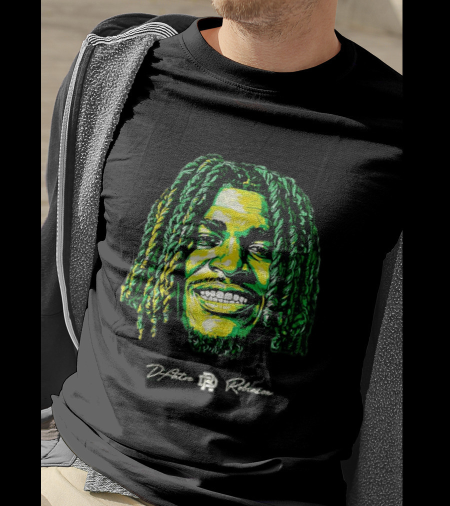 D’Antre Robinson Oregon Ducks NCAA Football Big Head T-Shirt
