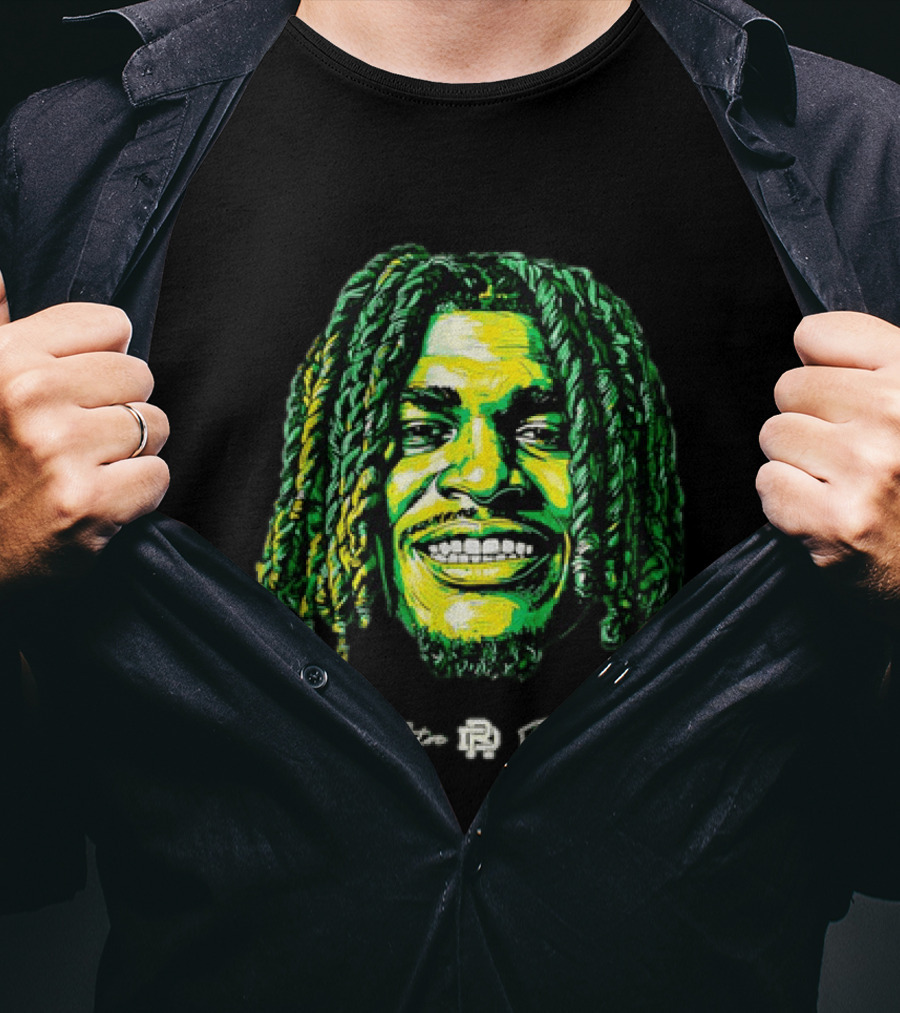 D’Antre Robinson Oregon Ducks NCAA Football Big Head T-Shirt