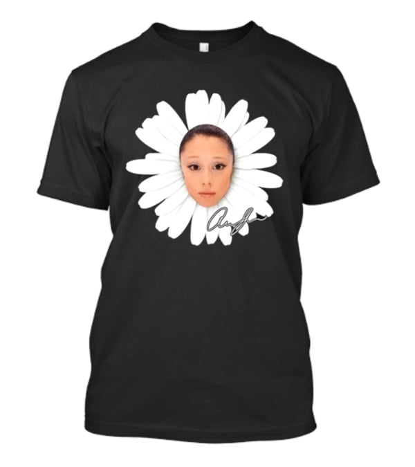 Ariana Petal Daisy Meme Face Cute Signature T-Shirt