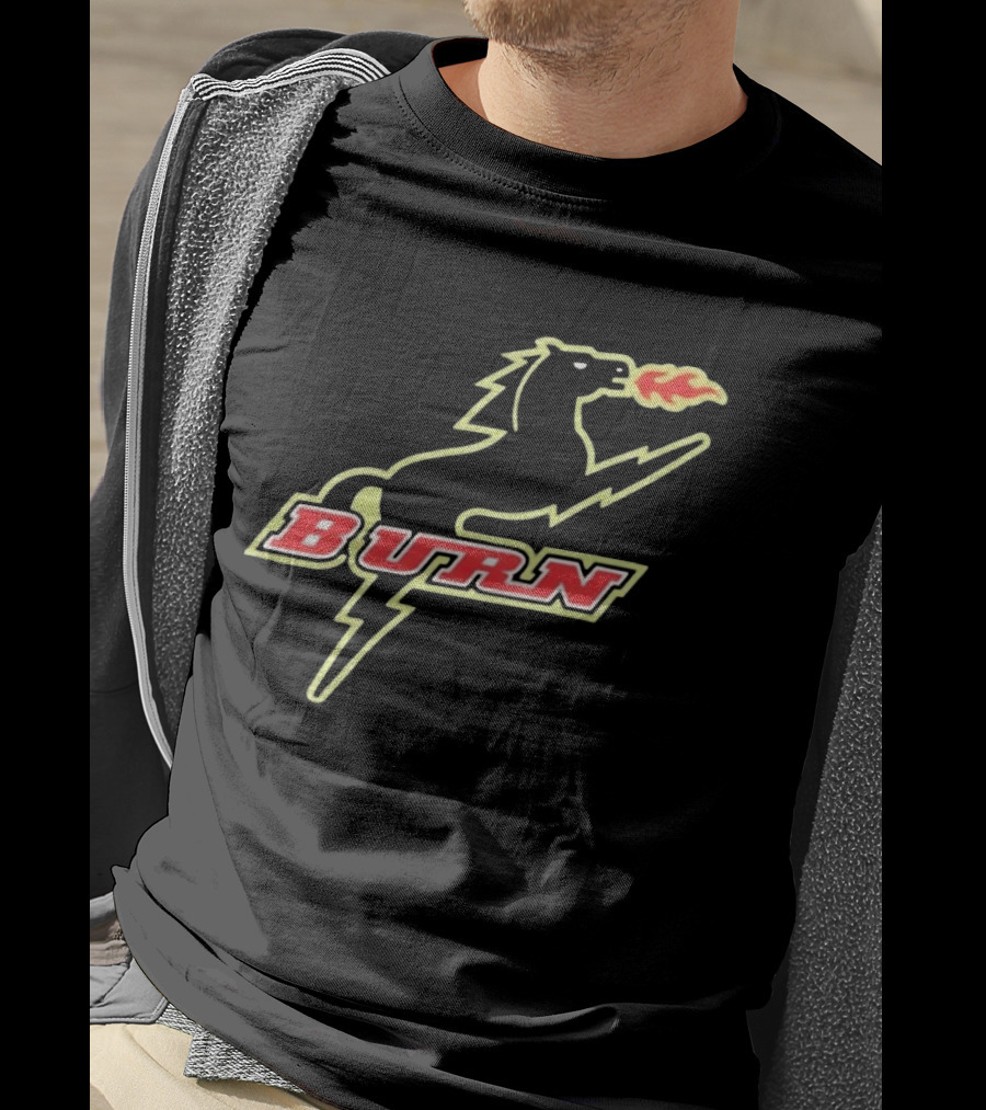 Burn Fire Breathing Horse Team T-Shirt