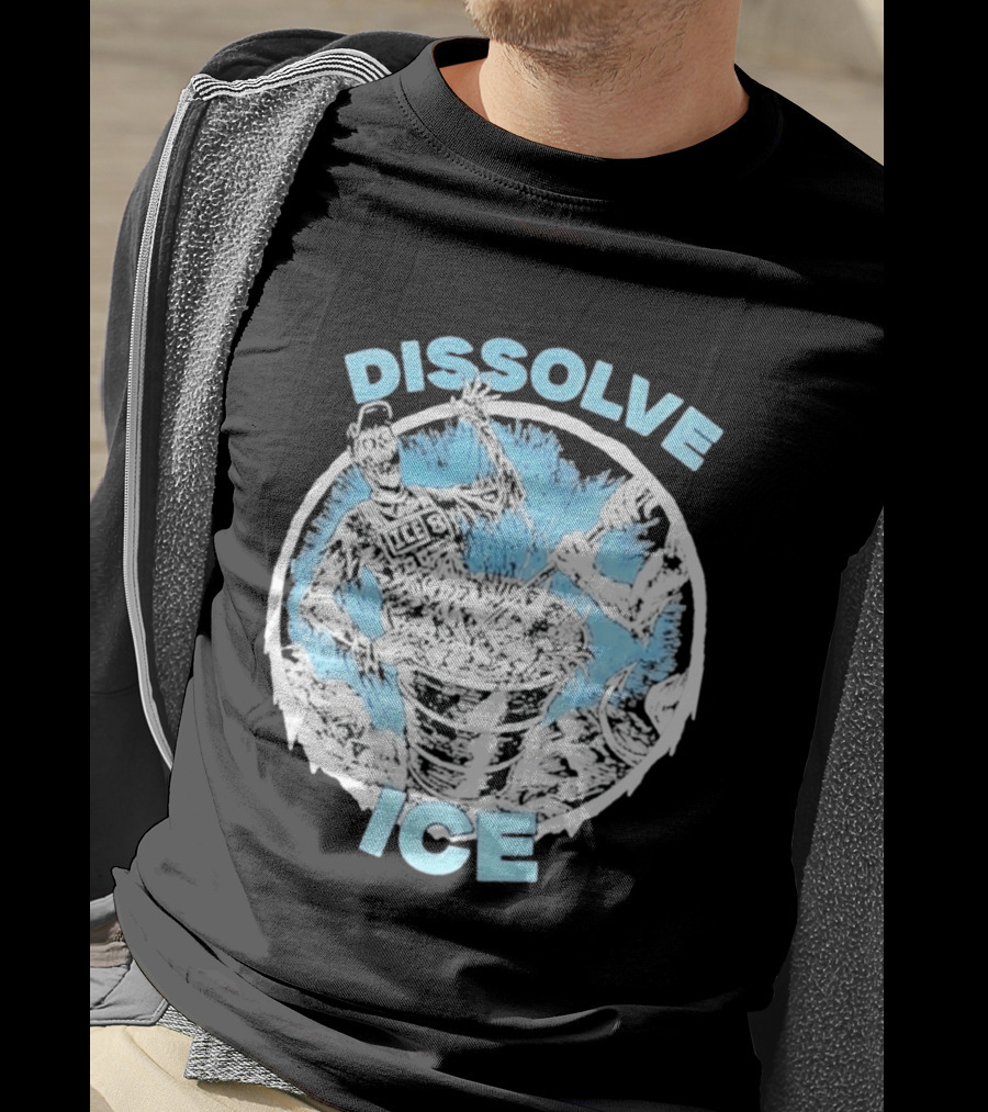 Dissolve Ice Undead Horror Bucket Stirring 2026 T-Shirt