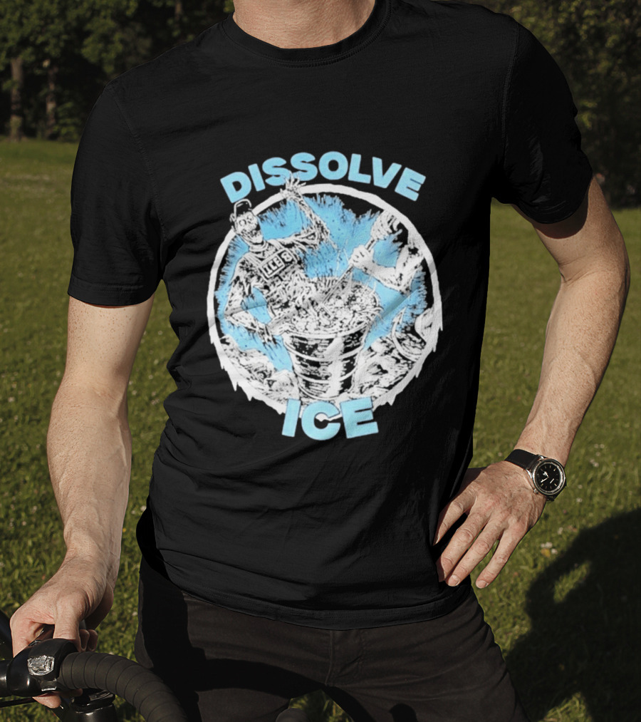 Dissolve Ice Undead Horror Bucket Stirring 2026 T-Shirt