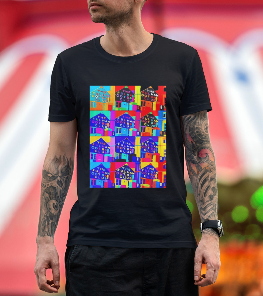 The Fulham Football Club Pop Art Craven Cottage T-Shirt