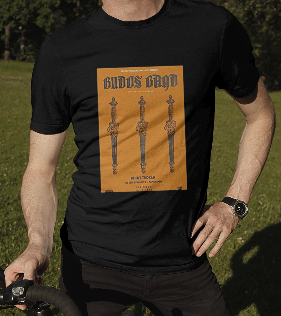 Budos Band Live Los Angeles The Novo October 10 2025 Benny Trokan Mario C Pachyman T-Shirt