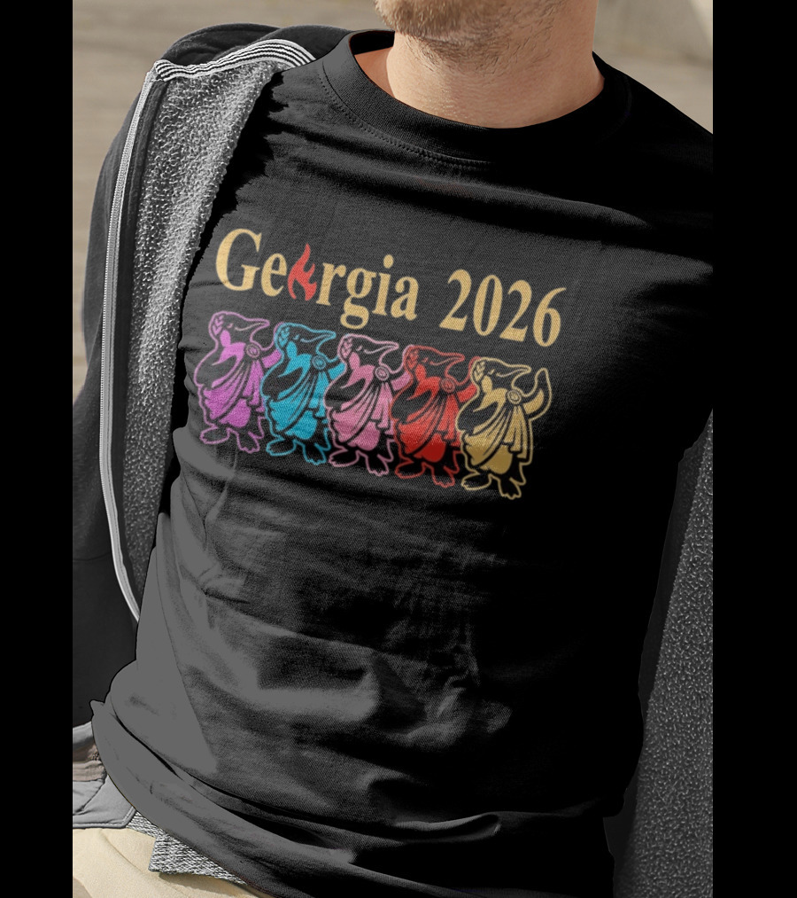 Georgia 2026 Colorful Penguin Lineup T-Shirt