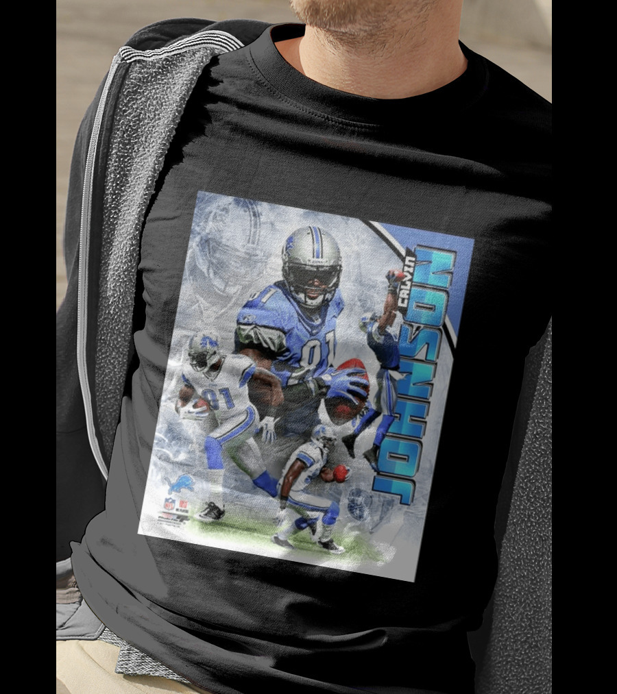 Calvin Johnson Detroit Lions NFL Football Superstar T-Shirt