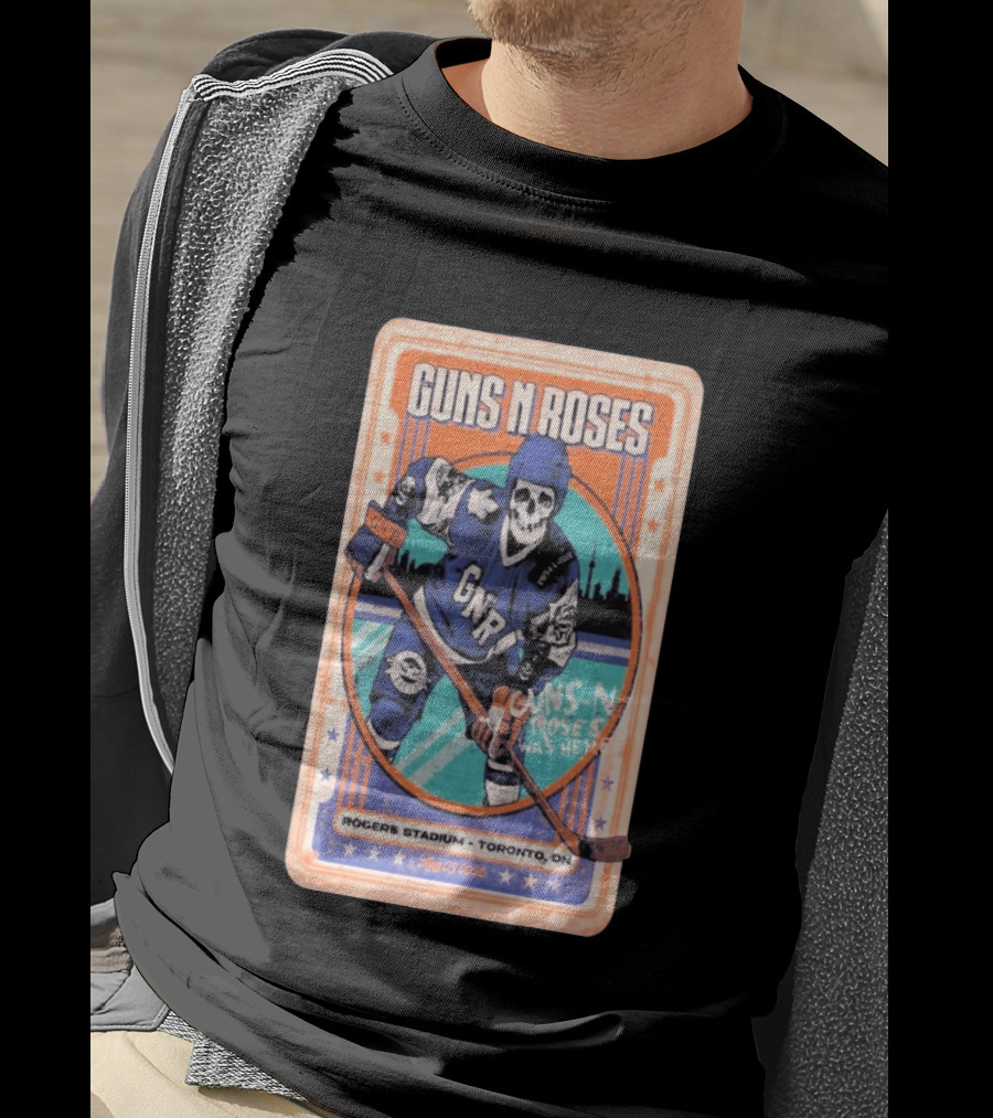 Guns N Roses Rogers Stadium Toronto ON 08 05 2026 Hockey Skeleton T-Shirt