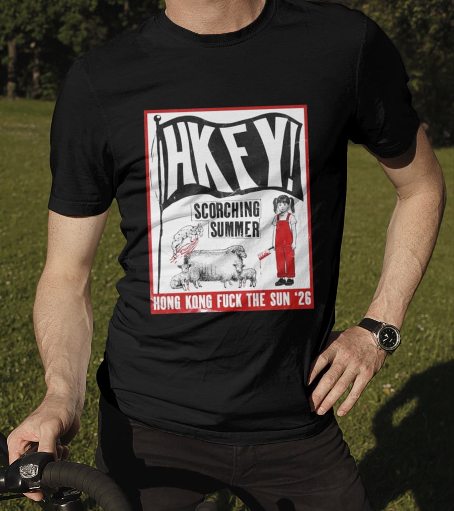 HKFY Scorching Summer Hong Kong Fuck The Sun 26 With Girl In Red Overalls And Sheep T-Shirt