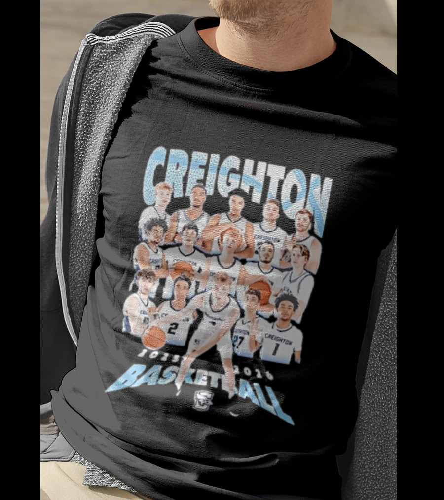Creighton 2026 Basketball Team Players Roster T-Shirt