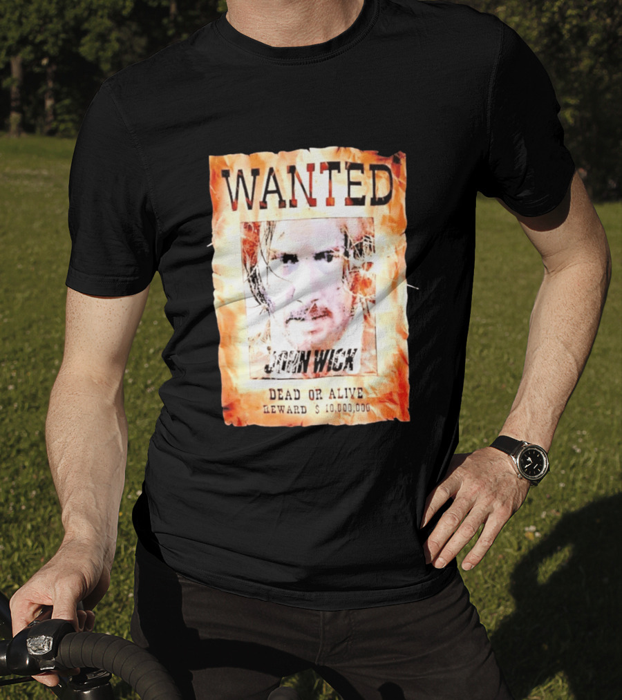 Wanted John Wick Dead Or Alive Reward 10 Million Dollars T-Shirt