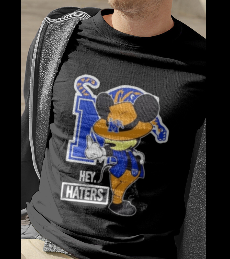 Mickey Hey Haters Memphis Tigers Football Fan T-Shirt