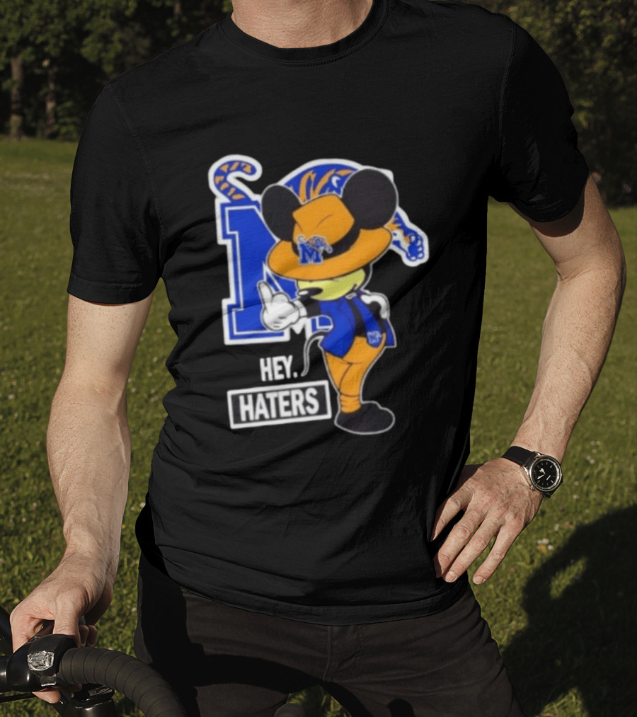 Mickey Hey Haters Memphis Tigers Football Fan T-Shirt