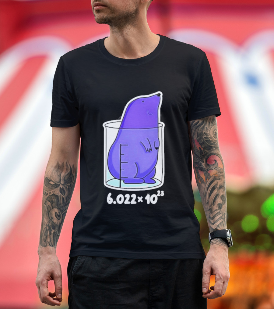 Mole 6.022 X 10²³ Avogadro Chemistry Beaker T-Shirt