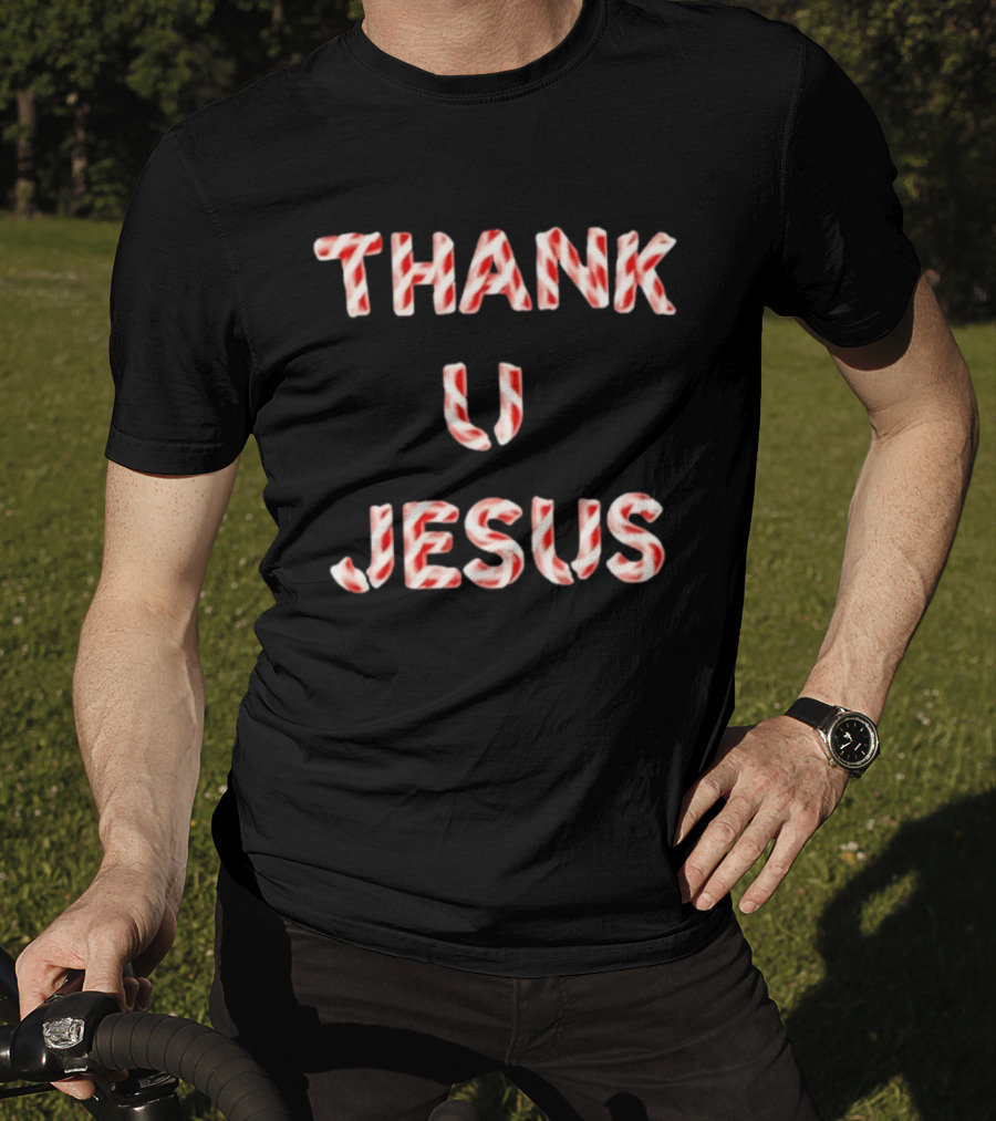 Original Daydrian Harding Thank U Jesus Candy Cane T-Shirt