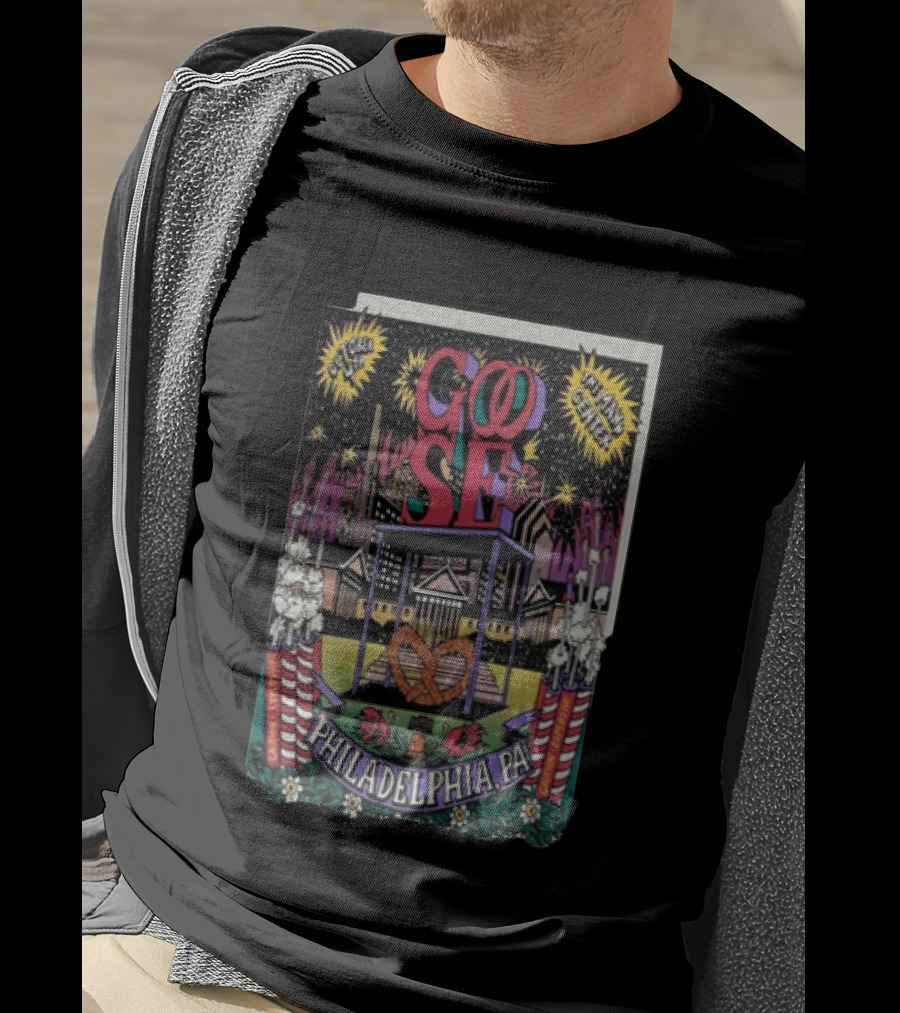 Goose Philadelphia Pa October 4 2025 Td Pavilion At The Mann Concert Event T-Shirt