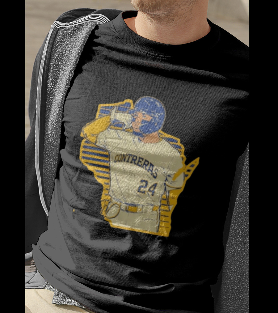 William Contreras Number 24 Milwaukee Baseball Player Original T-Shirt