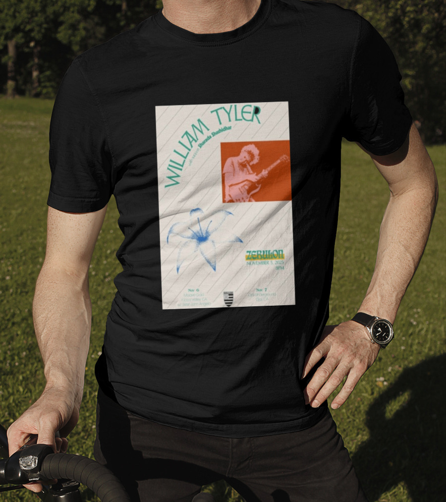 William Tyler Shazhad Shashidhar Zebulon California Concert November 5 6 7 2025 Mohave Gold Ojai Underground T-Shirt