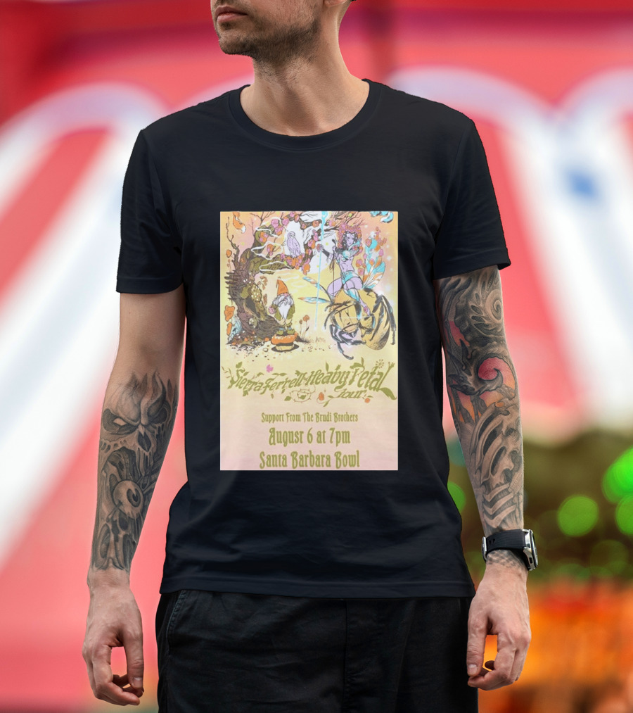 Sierra Ferrell Heavy Petal Tour Brudi Brothers Support August 6 Santa Barbara Bowl T-Shirt