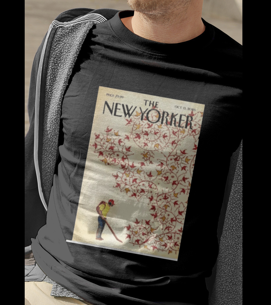 The New Yorker October 13 2025 Brian Stauffer Winds Of Change Vintage Cover T-Shirt