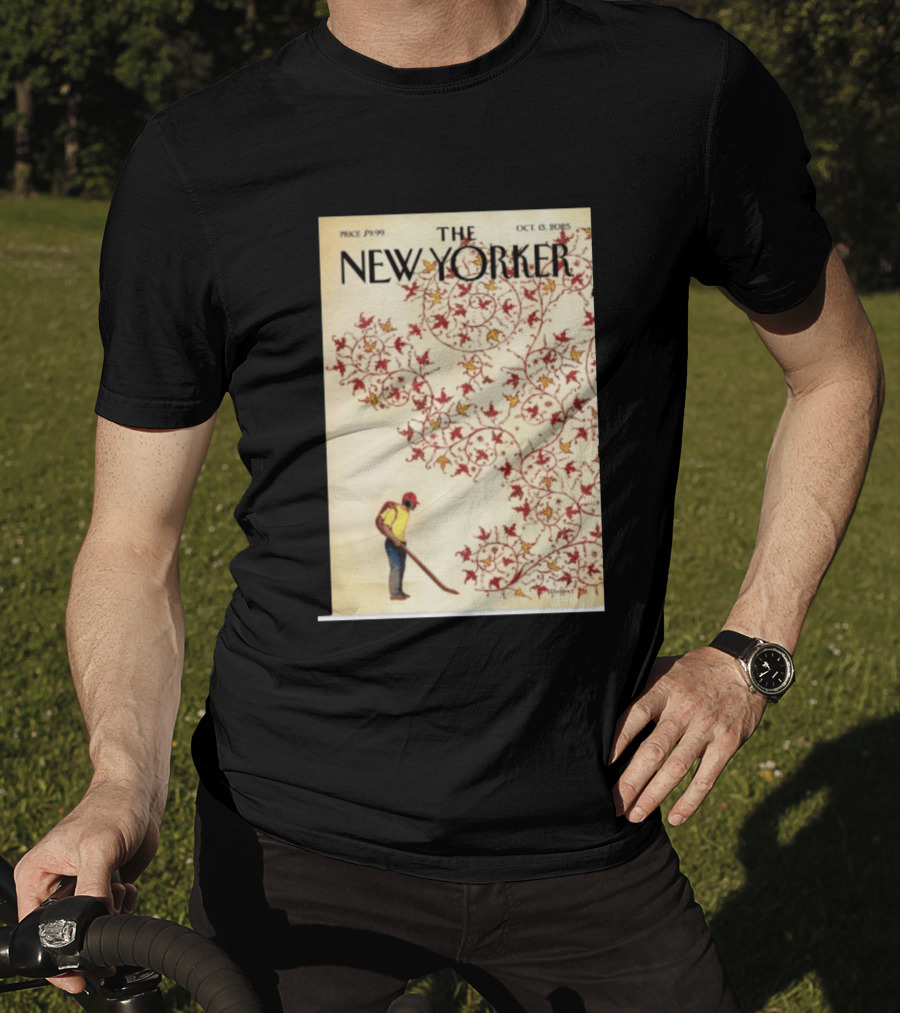 The New Yorker October 13 2025 Brian Stauffer Winds Of Change Vintage Cover T-Shirt