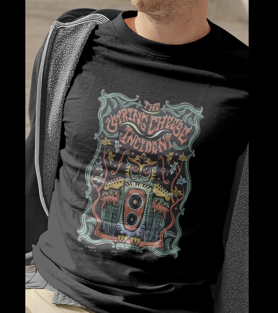 The String Cheese Incident Tour 2026 Owl Speaker T-Shirt