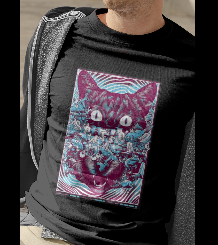 Spafford Richmond Virginia Tour Aug 6 2026 Cat Eyes And Fish T-Shirt