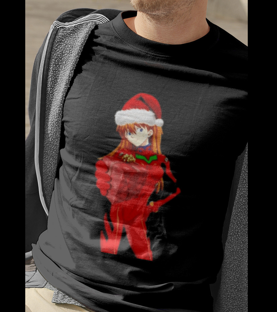 Asuka Christmas Present Neon Genesis Evangelion Anime T-Shirt