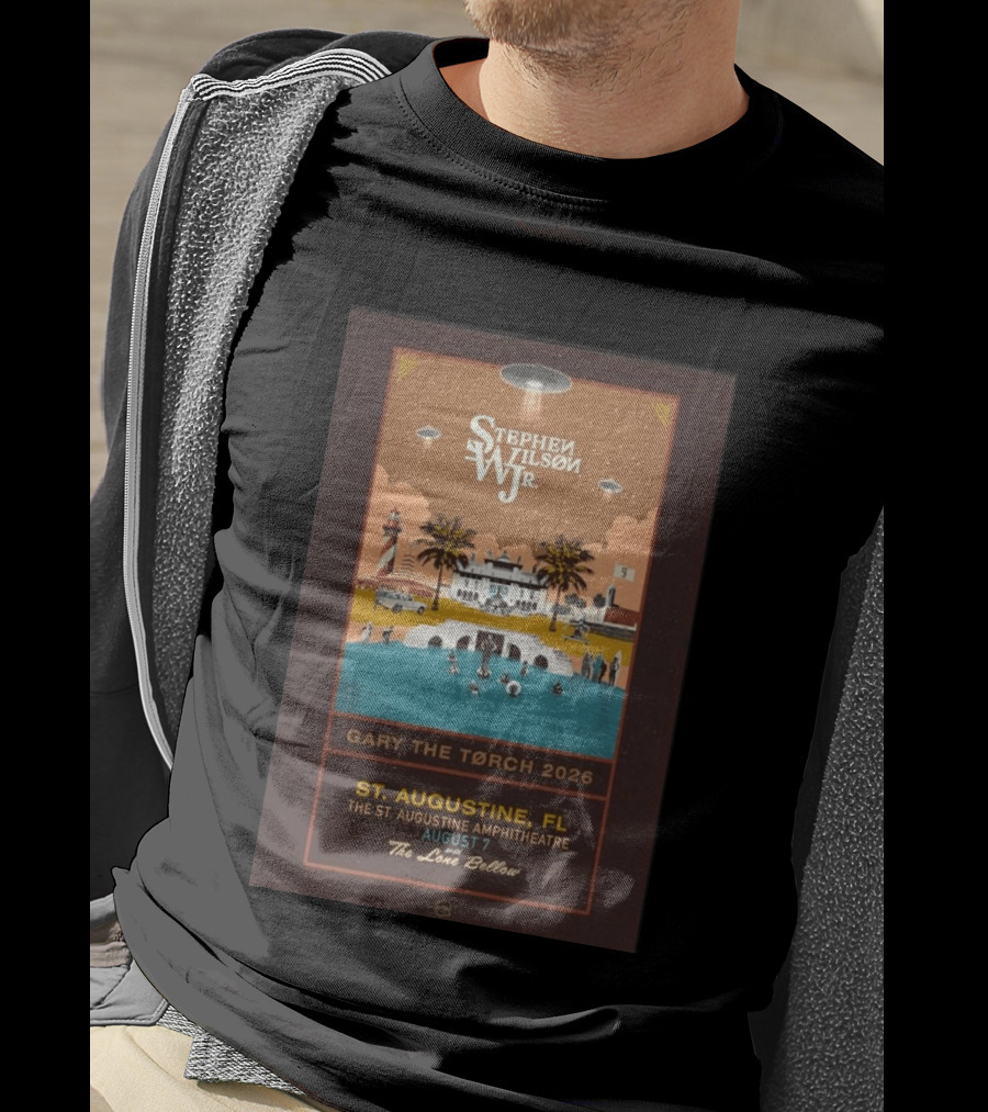 Stephen Wilson Jr St. Augustine Amphitheatre August 7 2026 Gary The Torch The Lone Bellow T-Shirt
