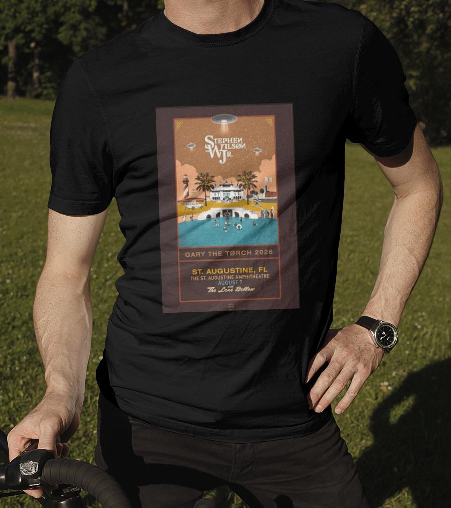 Stephen Wilson Jr St. Augustine Amphitheatre August 7 2026 Gary The Torch The Lone Bellow T-Shirt