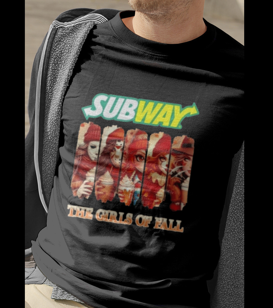 Trendy Subway The Girls Of Fall Cosplay Halloween T-Shirt