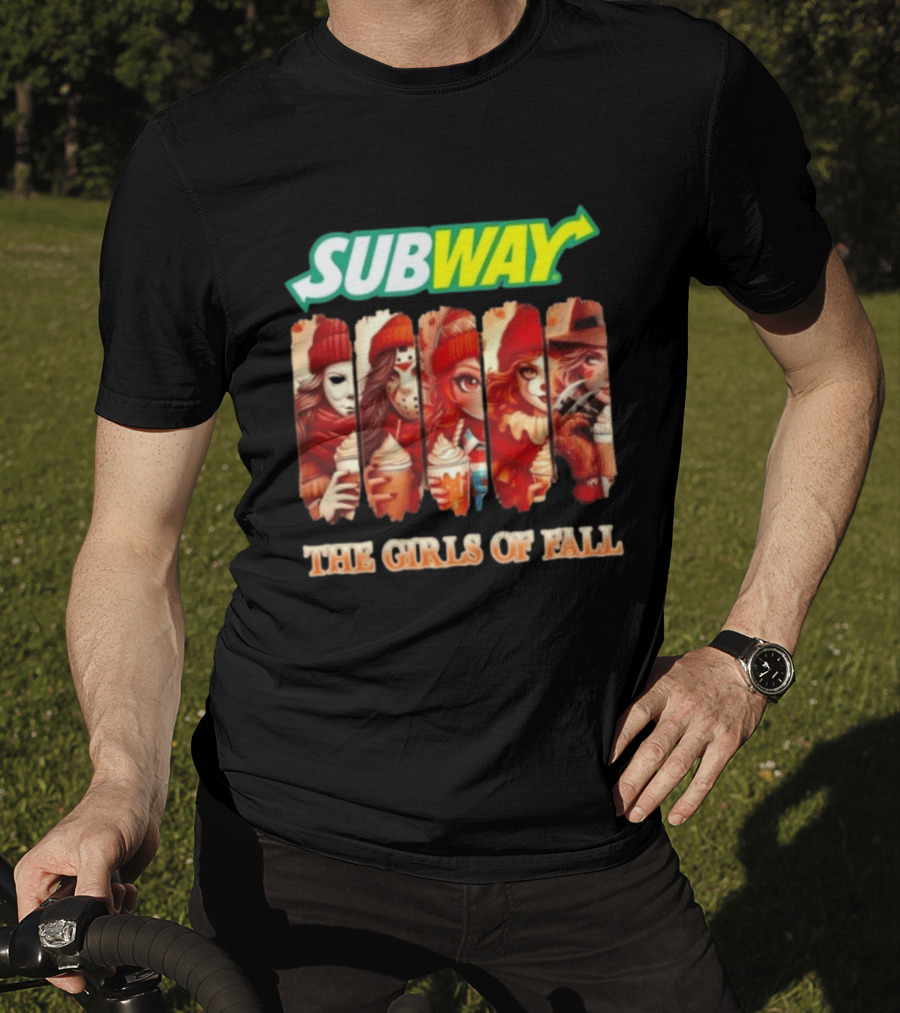 Trendy Subway The Girls Of Fall Cosplay Halloween T-Shirt