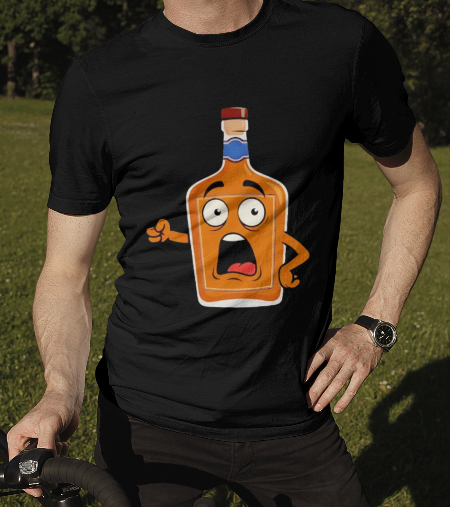 Tears Of The Left Whiskey Funny Cartoon Expression T-Shirt