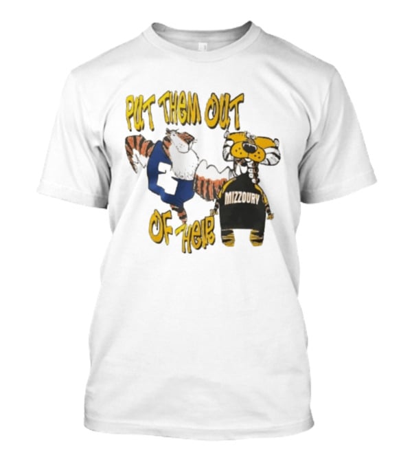 Put Them Out Of Their Mizzoury Auburn Tigers Missouri Tigers T-Shirt